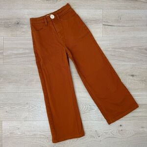 Whimsy + Row Rust Flare & Wide Leg Jeans